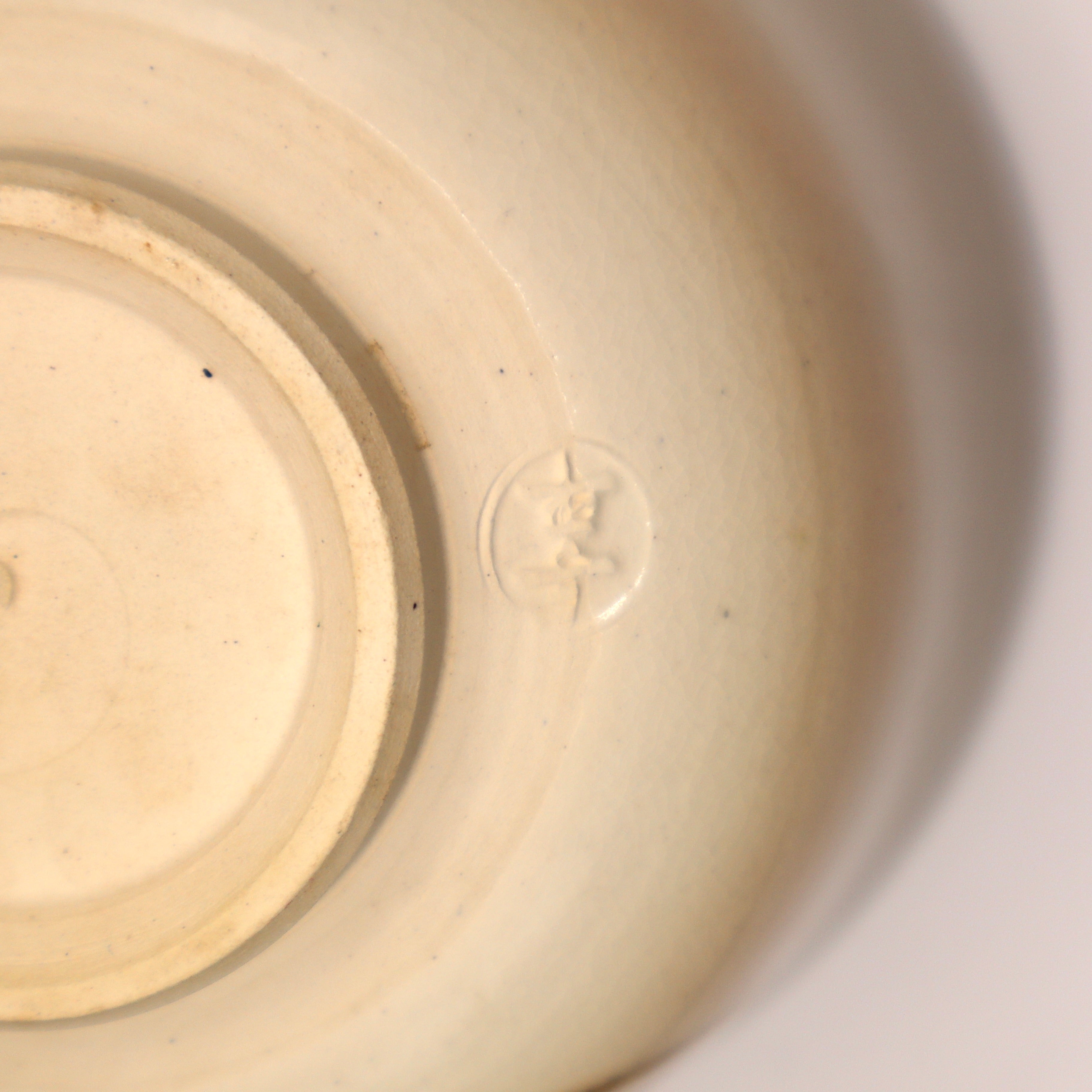 Geometric Floral Kyoyaki Bowl - Vintage