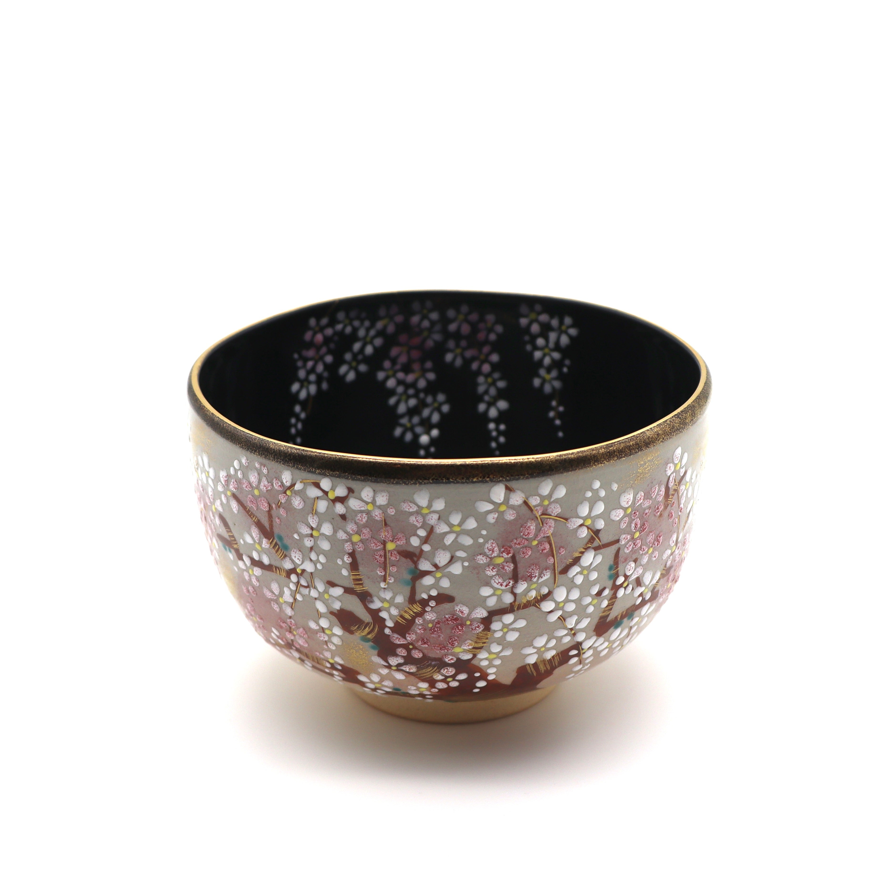 Cherry Blossom Matcha Chawan Bowl with Signed Box