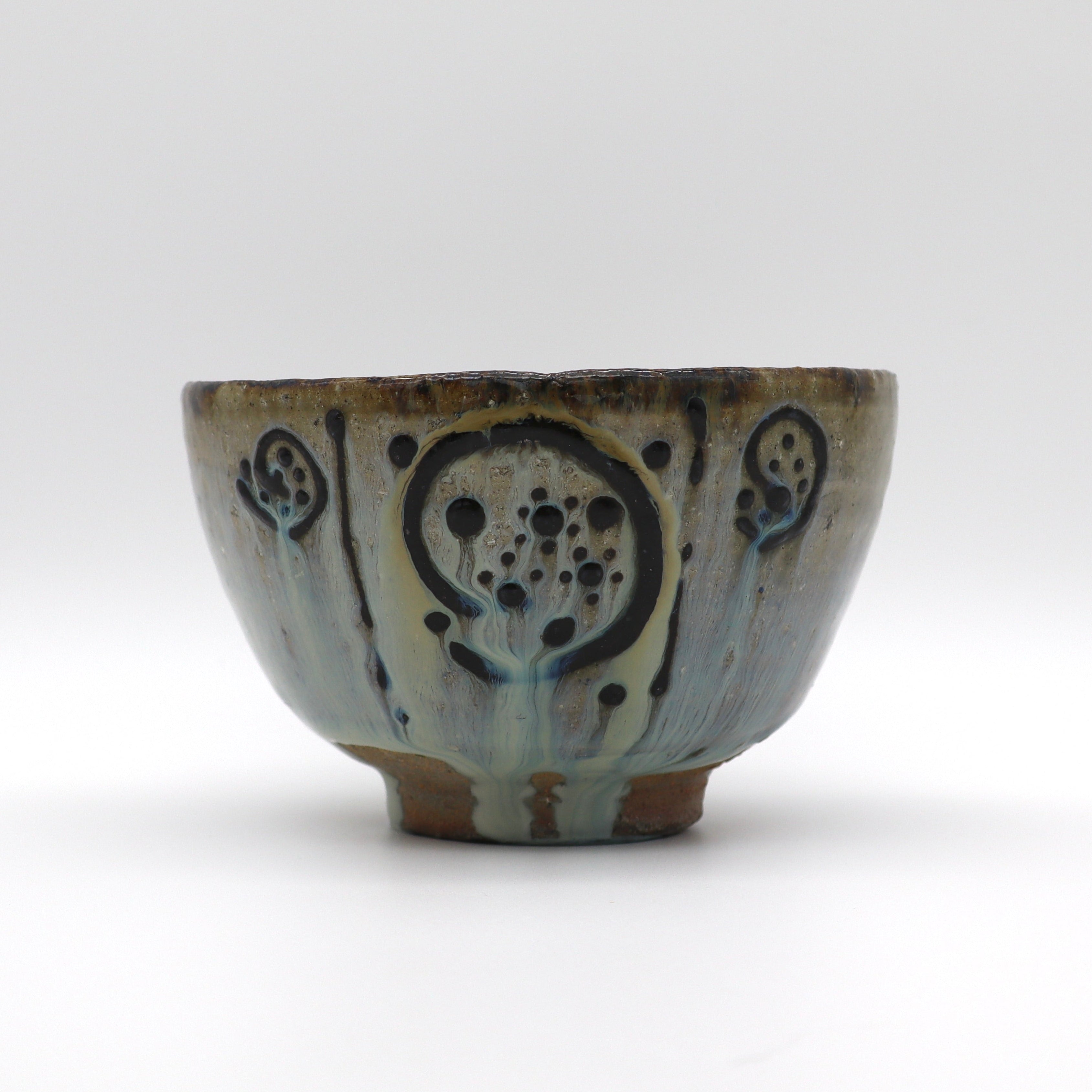 Japanese "Madara E-Garatsu" Matcha Chawan Tea Bowl