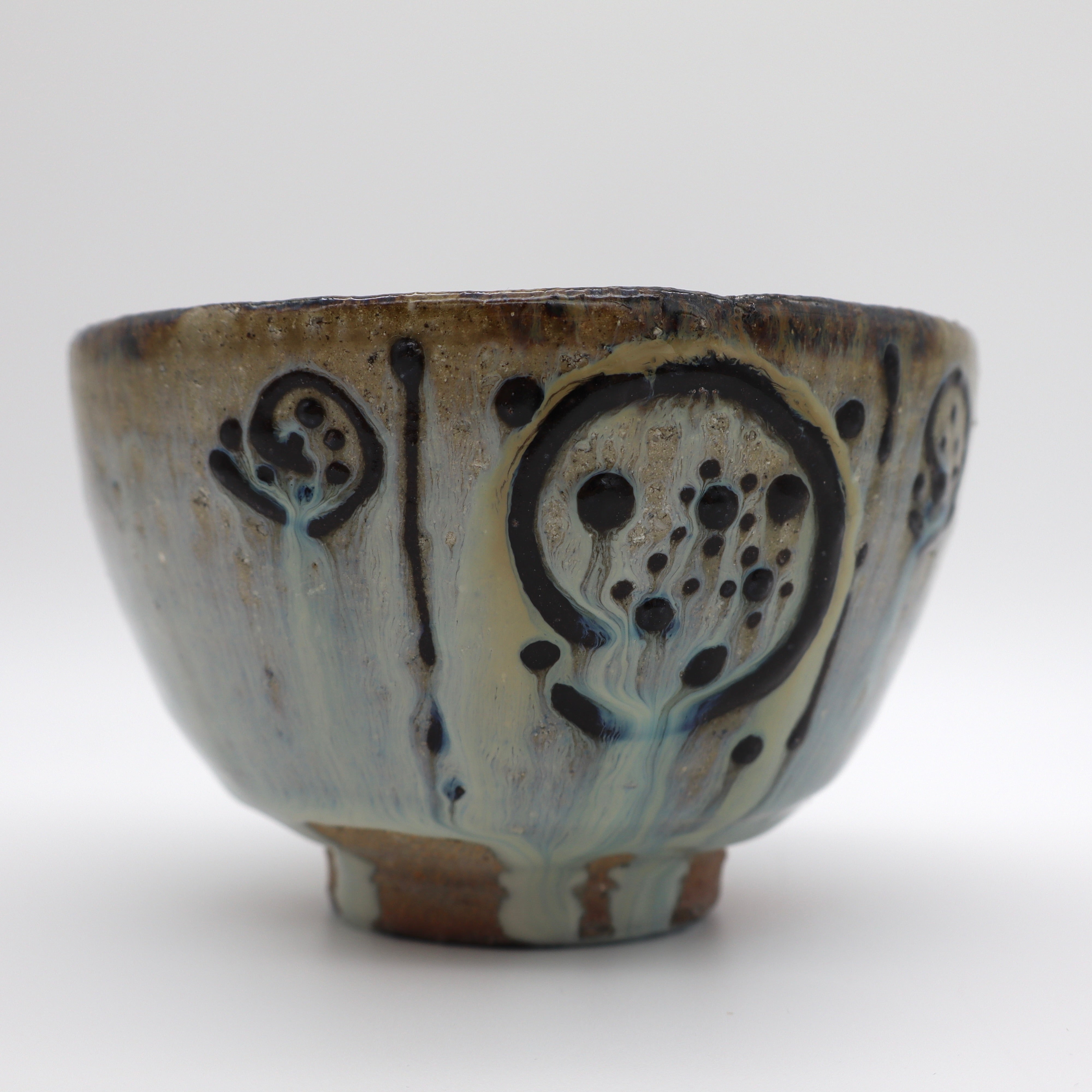 Japanese "Madara E-Garatsu" Matcha Chawan Tea Bowl