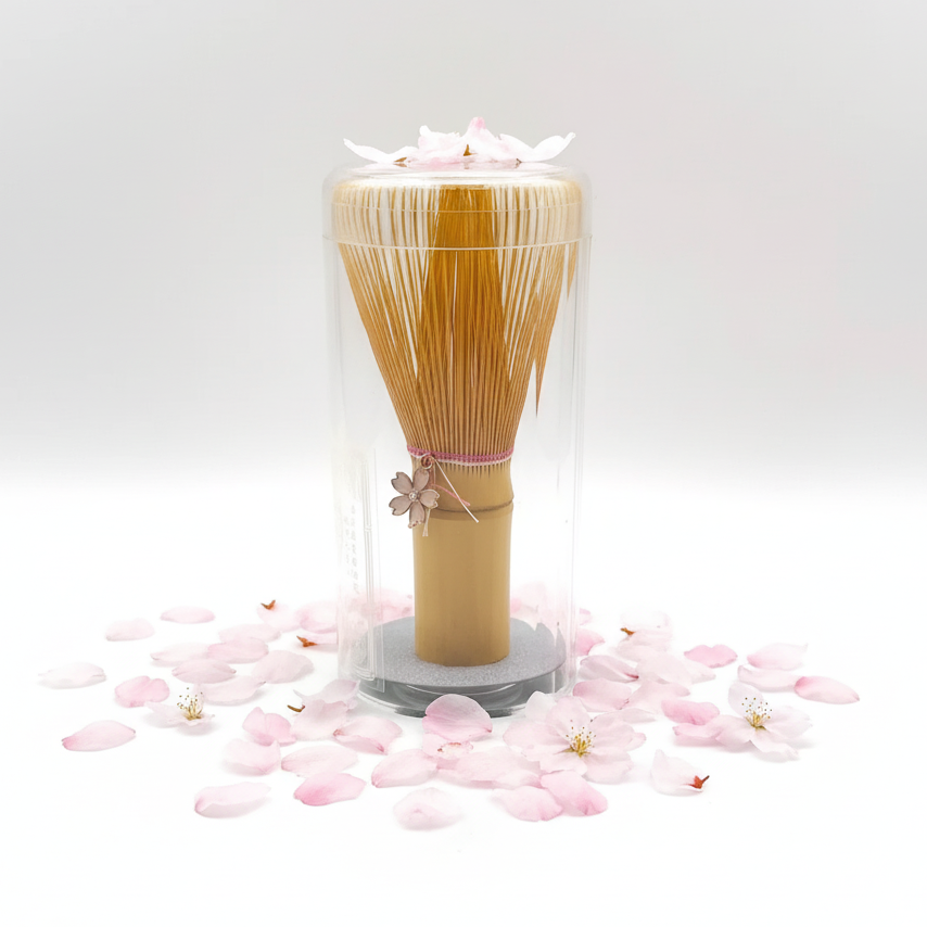 水花園「笑」ピンク茶筅
